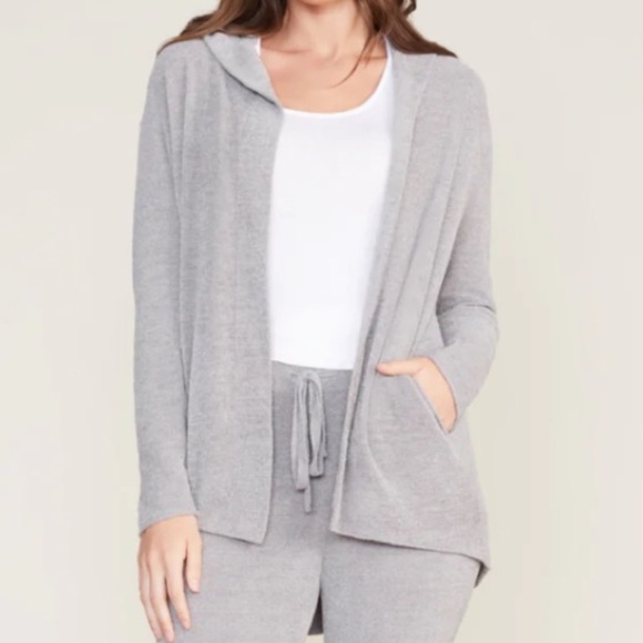 Barefoot Dreams Sweaters - Barefoot Dreams CozyChic Ultra Lite Hooded Cardigan Sweater